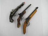 Toy Flintlock Cap Gun Lot of (3)