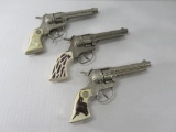 Vintage Hubley Texan Cap Gun Lot of (3)