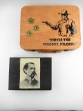 Western Themed Wooden Case Lot of (2)