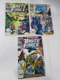 Brute Force #1/2/4 1990 Marvel HTF!
