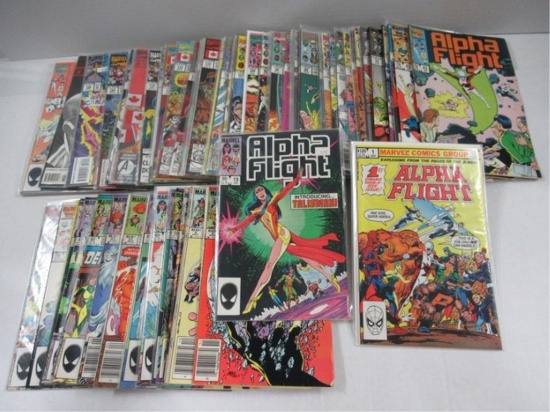 Alpha Flight Group of (72) #1-130 + Annual+Special
