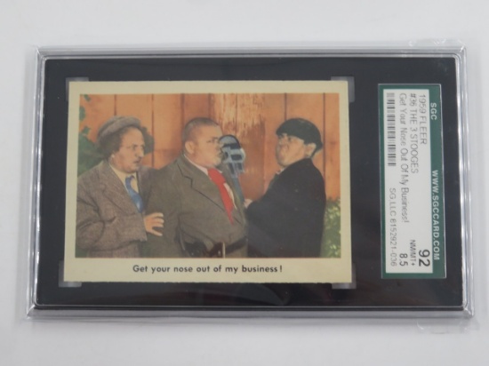 Three Stooges 1959 Fleer Card #36 SGC 8.5/92
