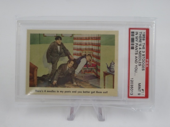 Three Stooges 1959 Fleer Card #11 PSA 9