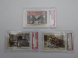 Three Stooges 1959 Fleer Cards #33/65/67 PSA 5.0