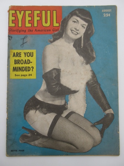 Eyeful Pin-Up Magazine Bettie Page Cover/1953