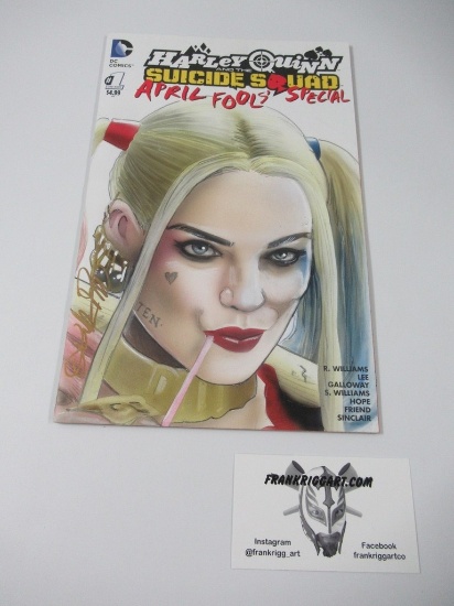 Harley Quinn Sketched/Airbrushed Cover