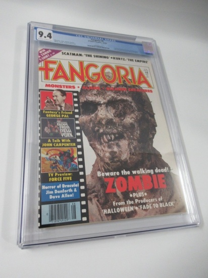 Fangoria #8 CGC 9.4 Zombie Cover!