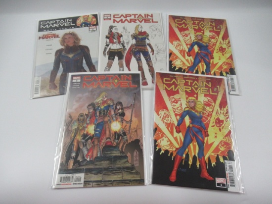 Captain Marvel #1-2 w/Variants/5 Comics