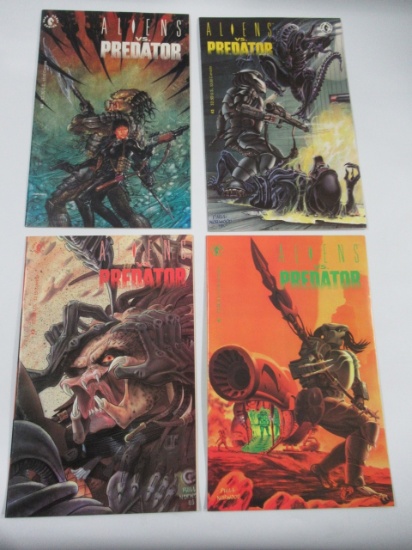 Aliens vs Predator #1-4 Complete Set 1990