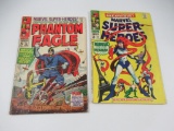 Marvel Super-Heroes #15 + #16 (1968) 1st Solo Medusa