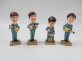 Group of 4 Beatles NEMS Cake Toppers Nodders