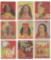1933 Goudey Gum Co. Indian Gum Card Lot of (9)