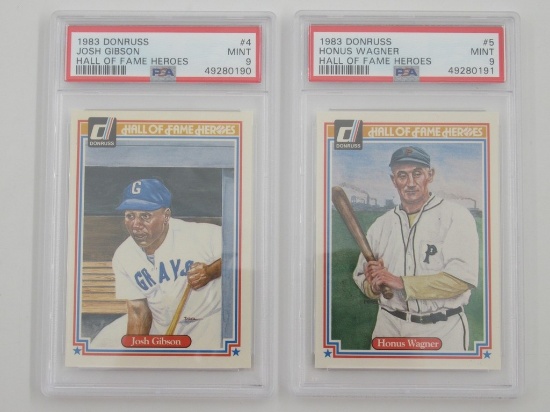 1983 Donruss HOF Heroes PSA Graded Card Lot
