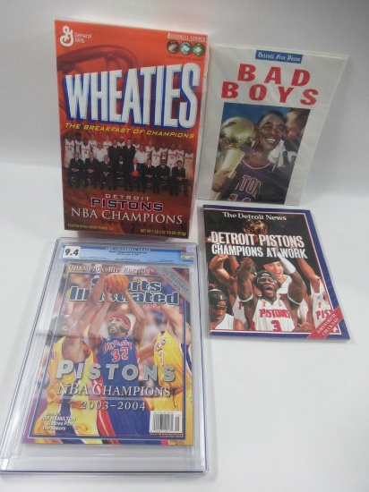Detroit Pistons NBA Collectibles Lot