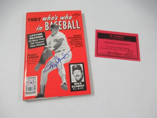 1987 Who's Who in Baseball/Clemens Signed!