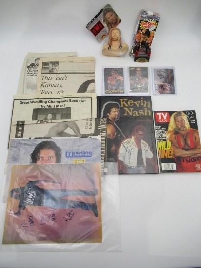 Kevin Nash WWE Autograph/Collectibles Lot
