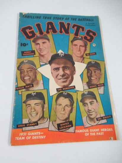 Thrilling True Story of Baseball Giants #1 1952