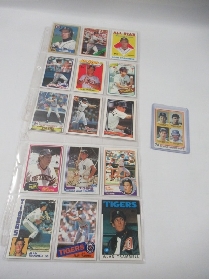 Alan Trammel Card Lot w/Rookie