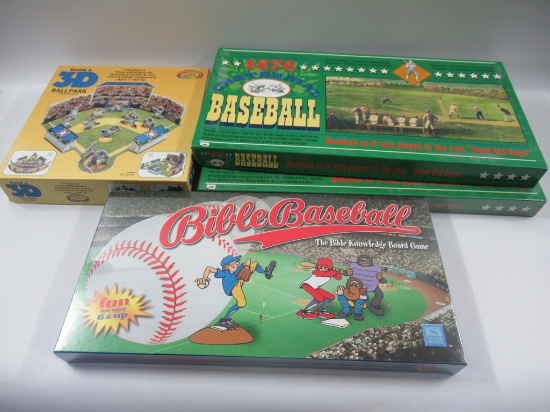 Baseball Board Game/Puzzle Lot