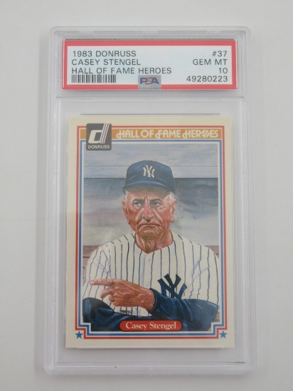 Casey Stengel #37 PSA 10 1983 Donruss HOF Heroes