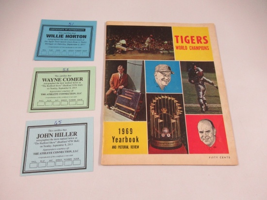 Detroit Tigers 1969 Yearbook w/Autographs!