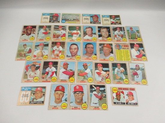 1968 Topps Baseball St. Louis Cardinals Team Set