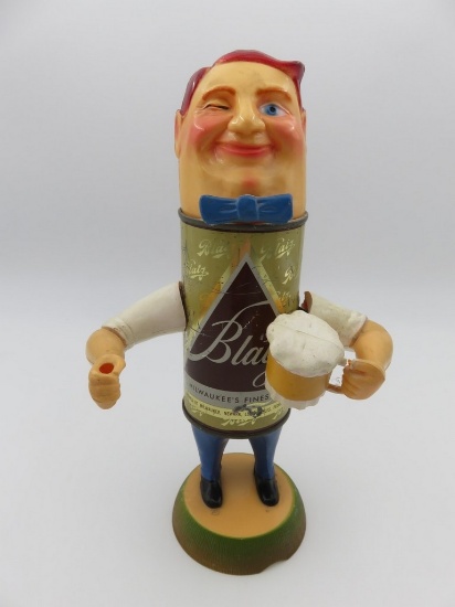 1950s Blatz Beer Can Man Display Sign