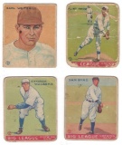 1933 Goudey Gum Co. Baseball Card Lot of (4)
