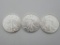 Lot of (3) US Silver Dollars 2002