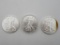 Lot of (3) US Silver Dollars 2018-2019