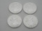 Lot of (4) US Silver Dollars 2019