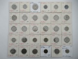 Lot of (30) Belgium Coins 1904-1954