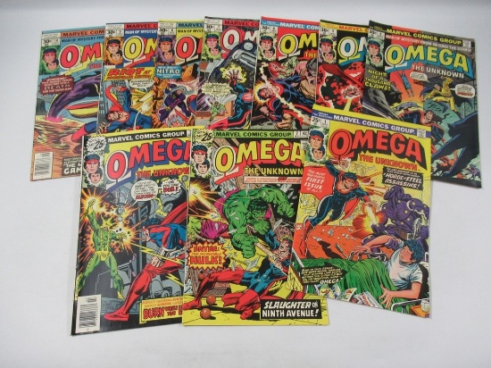 Omega the Unknown #1-10 Full Run/1976