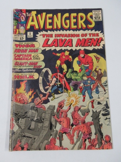 Avengers #5 (1964) 1st Lava Men