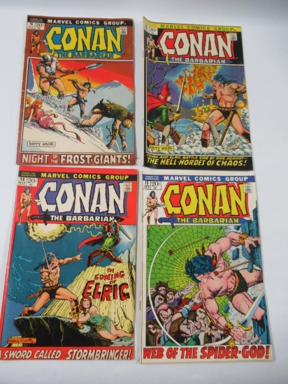 Conan the Barbarian #13-16/1st Elric + Kulan Gath