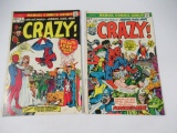 Crazy! #1 + #2/Marvel  (1973)