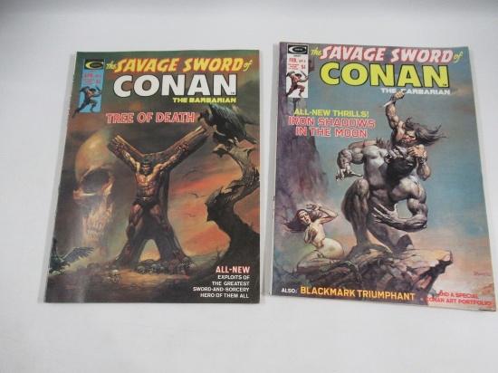 Savage Sword of Conan #4 + #5/Boris Vallejo