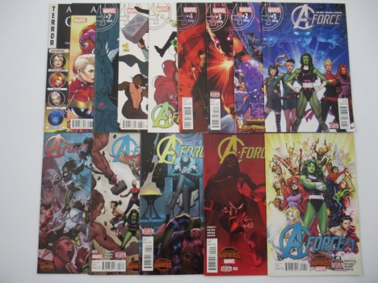 Avengers A-Force Near + Full Run Series Lot (14)