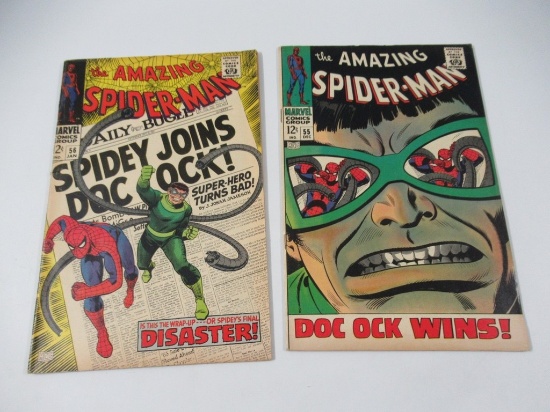 Amazing Spider-Man #55 + #56/1st Captain George Stacy