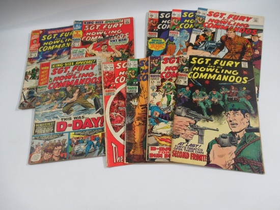 Sgt. Fury Group of (10) #58-77 + Annuals #2/3/4