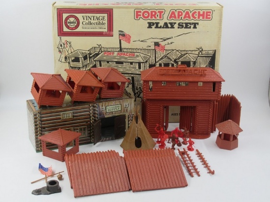 Fort Apache Incomplete 1990s  Marx Playset + Box