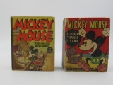 Mickey Mouse Big Little Book Lot of (2) 1930s