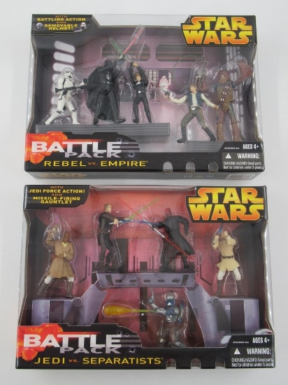 Star Wars Episode II & III Battle Pack Figure Sets SEALED (Lot of 2)
