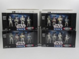 Star Wars Clone Trooper 4 packs Entertainment Earth Lot of (4)