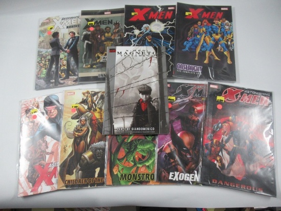 X-Men + Other Marvel TPB Group of (10)