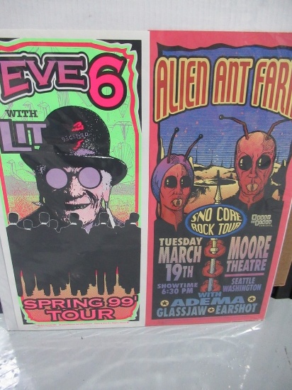 Alien Ant Farm + Eve 6 Concert Posters - Poster Artist Signed (2)