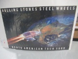 Rolling Stones Steel Wheels North American Tour 1989 Poster