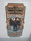 The Black Crowes and Oasis Concert Poster - Artist Signed