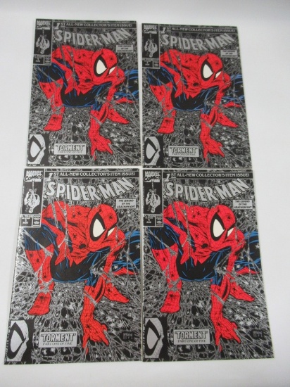 Spider-Man #1 Silver Edition (x4)/Todd McFarlane