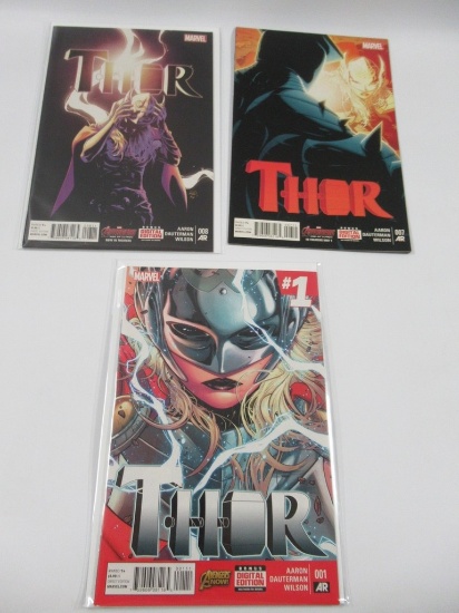 Thor 2014 Issues #1,7+8  W/Keys